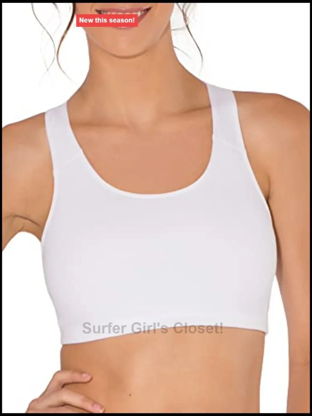 Built Up Tank Style Sports Bra 3-Pack Wire Free Cotton Blend Pullover